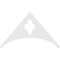 Ekena Millwork Pitch Turner Architectural Grade PVC Gable Pediment, 60"W x 35"H x 1"P (14/12) GPP060X035X100TUR - alternate 4